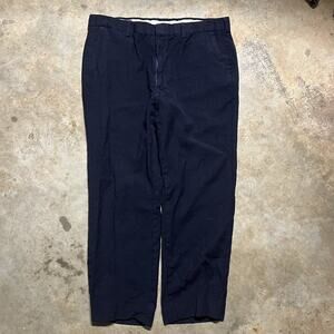 Vintage 70s Pendleton Wool Navy Talon Trouser Pants 36x28